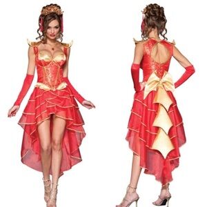 NWT dragon lady XS costume Asian warrior geisha Chinese goddess sexy incharacter